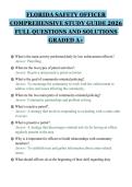 FLORIDA SAFETY OFFICER&NewLine;COMPREHENSIVE STUDY GUIDE 2026&NewLine;FULL QUESTIONS AND SOLUTIONS&NewLine;GRADED A&plus;