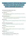 FLORIDA SAFETY OFFICER PRACTICE&NewLine;EXAMINATION 2026 QUESTIONS&NewLine;WITH ANSWERS GRADED A&plus;
