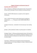 Chapter 24 Genetics and Genomics Exams &num;1&NewLine;Questions with Correct Answers
