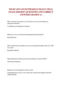 NURS 5334 PHARMACOLOGY FINAL EXAM 2026&sol;2027 QUESTIONS AND CORRECT ANSWERS GRADED A&plus; UTA&NewLine;&NewLine;