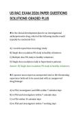 US RAC EXAM 2026 PAPER QUESTIONS&NewLine;SOLUTIONS GRADED PLUS&NewLine;