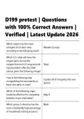 D199 pretest Questions with 100- Correct Answers Verified Latest Update 2026&period;