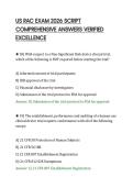 US RAC EXAM 2026 SCRIPT&NewLine;COMPREHENSIVE ANSWERS VERIFIED&NewLine;EXCELLENCE&NewLine;