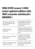 WGU D199 &vert; Lesson 3 &vert; 2026 Latest updated edition  &vert; with 100- accurate solutions &vert; &lpar;A&plus; GRADED &rpar;&period;