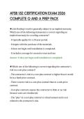 AFSB 152 CERTIFICATION EXAM 2026 &NewLine;COMPLETE Q AND A PREP PACK 