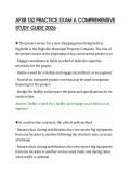 AFSB 152 PRACTICE EXAM A COMPREHENSIVE &NewLine;STUDY GUIDE 2026 