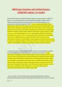 ABFM Exam Questions with Verified Answers &NewLine;&vert;2026&sol;2027 Update &vert; A&plus; Graded 