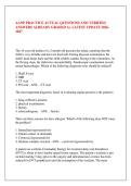 AANP PRACTICE ACTUAL QUESTIONS AND VERIFIED &NewLine;ANSWERS ALREADY GRADED A&plus; LATEST UPDATE 2026&NewLine;2027