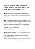 AFSB 152 PRACTICE EXAM A CORE FINANCIAL &NewLine;SERVICES AND BANKING PRINCIPLES REVIEW &NewLine;2026 