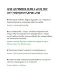 AFSB 152 PRACTICE EXAM A CORE FINANCIAL &NewLine;SERVICES AND BANKING PRINCIPLES REVIEW &NewLine;2026 