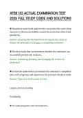 AFSB 152 PRACTICE EXAM A MOCK TEST &NewLine;WITH ANSWER RATIONALES 2026 