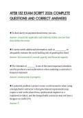 AFSB 152 EXAM SCRIPT 2026 COMPLETE &NewLine;QUESTIONS AND CORRECT ANSWERS