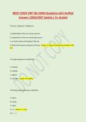 WEST COAST EMT JBL EXAM Questions with Verified &NewLine;Answers &vert;2026&sol;2027 Update &vert; A&plus; Graded