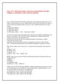 WGU C777 - PRACTICE TEST C 55ACTUAL QUESTIONS AND 100&percnt; &NewLine;CORRECT ANSWERS LATEST UPDATE 2026-2027