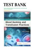 Test Bank&colon; Basic & Applied Concepts of Blood Banking and Transfusion Practices 5th Edition &ndash; Paula R&period; Howard &lpar;Complete Chapters 1-16&rpar;