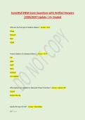SonicWall SNSA Exam Questions with Verified Answers &NewLine;&vert;2026&sol;2027 Update &vert; A&plus; Graded