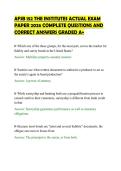 AFSB 152 THE INSTITUTES ACTUAL EXAM &NewLine;PAPER 2026 COMPLETE QUESTIONS AND &NewLine;CORRECT ANSWERS GRADED A&plus; 