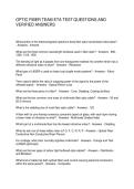 OPTIC FIBER TEAM ETA TEST QUESTIONS AND VERIFIED ANSWERS