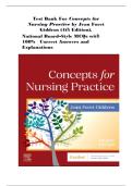 Concepts for Nursing Practice by Jean Foret Giddens 4th Edition Study Guide &vert; Practice MCQs & Explanations