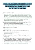 USFK DRIVING COMPREHENSIVE STUDY&NewLine;GUIDE 2026 FULL QUESTIONS AND&NewLine;SOLUTIONS GRADED A&plus;