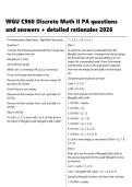 WGU C960 Discrete Math II PA questions and answers &plus; detailed rationales 2026