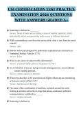 USI CERTIFICATION TEST PRACTICE&NewLine;EXAMINATION 2026 QUESTIONS&NewLine;WITH ANSWERS GRADED A&plus;