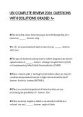 USI COMPLETE REVIEW 2026 QUESTIONS&NewLine;WITH SOLUTIONS GRADED A&plus;