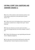 USI FINAL SCRIPT 2026 QUESTIONS AND&NewLine;ANSWERS GRADED A&plus;