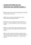 USI PRACTICE PAPER 2026 FULL&NewLine;QUESTIONS AND ANSWERS GRADED A&plus;