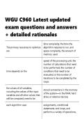 WGU C960 &vert; Latest updated exam &vert; questions and answers &plus; detailed rationales&period;