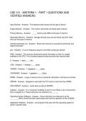 CSE 101 - MIDTERM 1 - PART 1 QUESTIONS AND VERIFIED ANSWERS