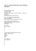 CSE 101 EXAM 2 QUESTIONS AND VERIFIED ANSWERS
