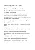 CSE101 FINAL EXAM STUDY GUIDE