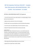 EMT JBL Operations Final Exam 2026&sol;2027 &ndash; Complete Exam-Style Questions with Detailed Rationales &vert; 100&percnt; Verified &ndash; Pass Guaranteed &ndash; A&plus; Graded