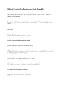 PCS Unit 1 Practice Test Questions and Study Guide 2026