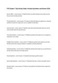 FYE Chapter 7 Quiz Study Guide&comma; Practice Questions and Review 2026