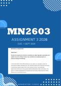 MNO2603 Assignment 3 Semester 2 2026 - Due 1 September 2026