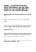 FLORIDA 3 20 PUBLIC ADJUSTERS STATE&NewLine;EXAMINATION TEST 140 2026 COMPLETE&NewLine;QUESTIONS AND SOLUTIONS GRADED A&plus;
