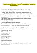 Foundations of Coding &lpar;WGU&rpar; Ṗractice exam  questions &NewLine;and answers&period; 