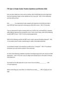 FYE Quiz 12 Study Guide&comma; Practice Questions and Review 2026