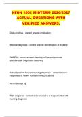 NEUROSCIENCE EXAM 1 2026&sol;2027 &NewLine;ACTUAL QUESTIONS WITH VERIFIED &NewLine;ANSWERS&period; 