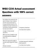 WGU D236  &vert; COMPENSATION AND BENEFITS EXAMS  &vert; PACKAGE DEAL