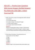 ASA 107i &mdash; Practice Exam Questions&NewLine;With Correct Answers &lpar;Verified Answers&rpar;&NewLine;Plus Rationales 2026 Q&A &vert; Instant&NewLine;Download Pdf&period;