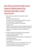 ASA 105 Exam Questions With Correct&NewLine;Answers &lpar;Verified Answers&rpar; Plus&NewLine;Rationales 2026 Q&A &vert; Instant&NewLine;Download Pdf&period;