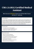 CMA &lpar;AAMA&rpar; Certified Medical Assistant - Most Accurate 2026&sol;2027 Exam Set 101 Real Q&A Expert-Verified A&plus; Authority