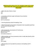 AMERICAN RED CROSS CPR TEST REVIEW EXAM &lpar;2025&sol;2026&rpar;  &NewLine;QUESTIONS AND &lpar;elaborated&rpar; ANSWERS WITH COMPLETE  &NewLine;SOLUTIONS 