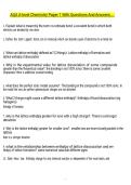 AQA A-level Chemistrẏ Paper 1 With Questions And Answers&hellip;&period;&period; 