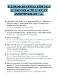 FLUOROSCOPY FINAL TEST 2026&NewLine;QUESTIONS WITH CORRECT&NewLine;ANSWERS GRADED A&plus;