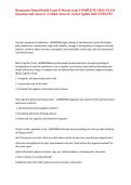 Rasmussen Mental Health Exam &num;2 Recent exam COMPLETE &lpar;2026&rpar; EXAM Questions and Answers &lpar;Verified Answers&rpar; &lpar;Latest Update 2026&rpar; UPDATE&excl;&excl;&NewLine;