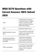 WGU D276 Questions with Correct Answers 100- Solved 2026
